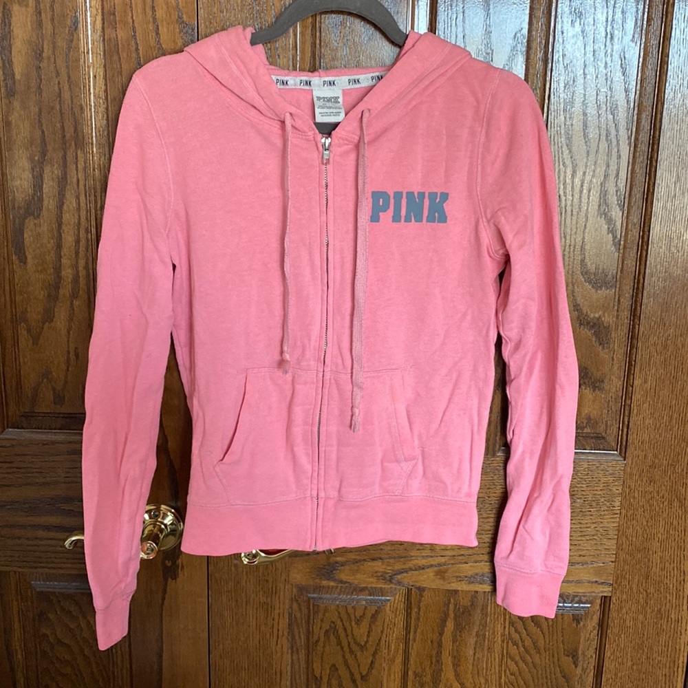 VS PINK Pink Zip Up Jacket Size XS